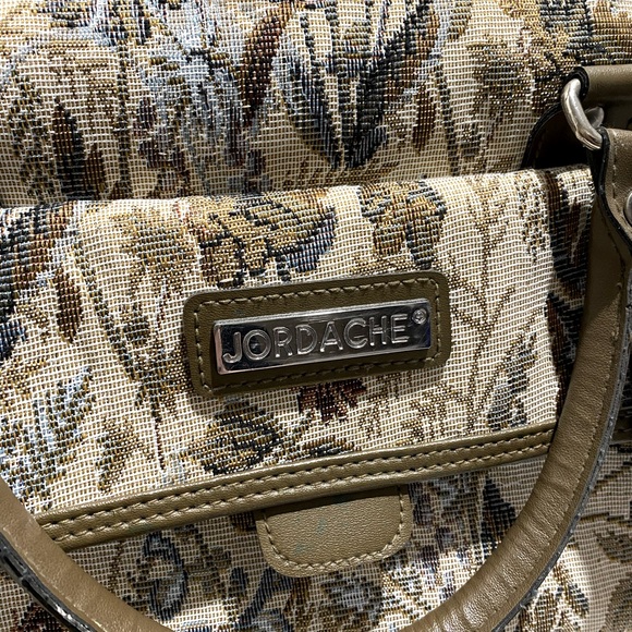 Vintage Jordache Floral Tapestry Weekender Overnight Carry On Bag Tote Travel - Picture 3 of 11